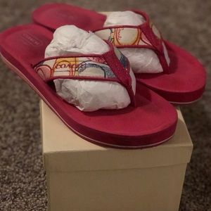 Coach Pink Sandals.